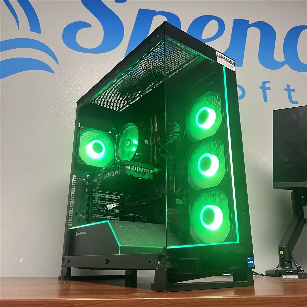 A custom gaming PC hand-built at South Bend Computer Repair